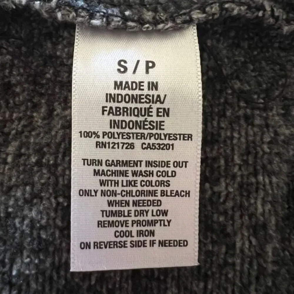 Aeropostale Men's Gray Heather Quarter-Zip Fleece Pullover Sweater S/P‎